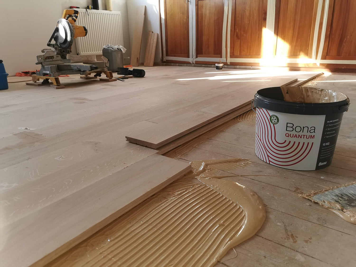 Solid oak flooring